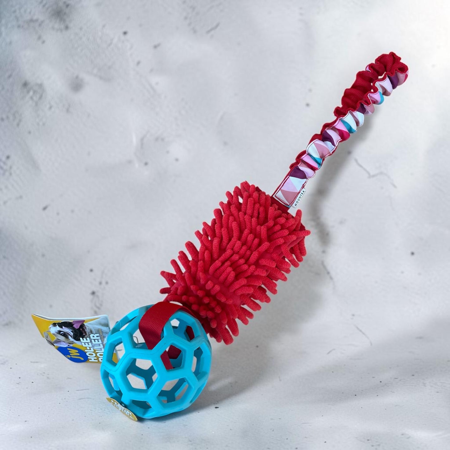 Tug toy with mop and ball + bungee