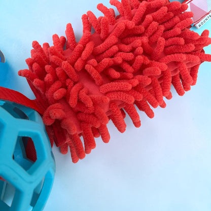 Tug toy with mop and ball + bungee