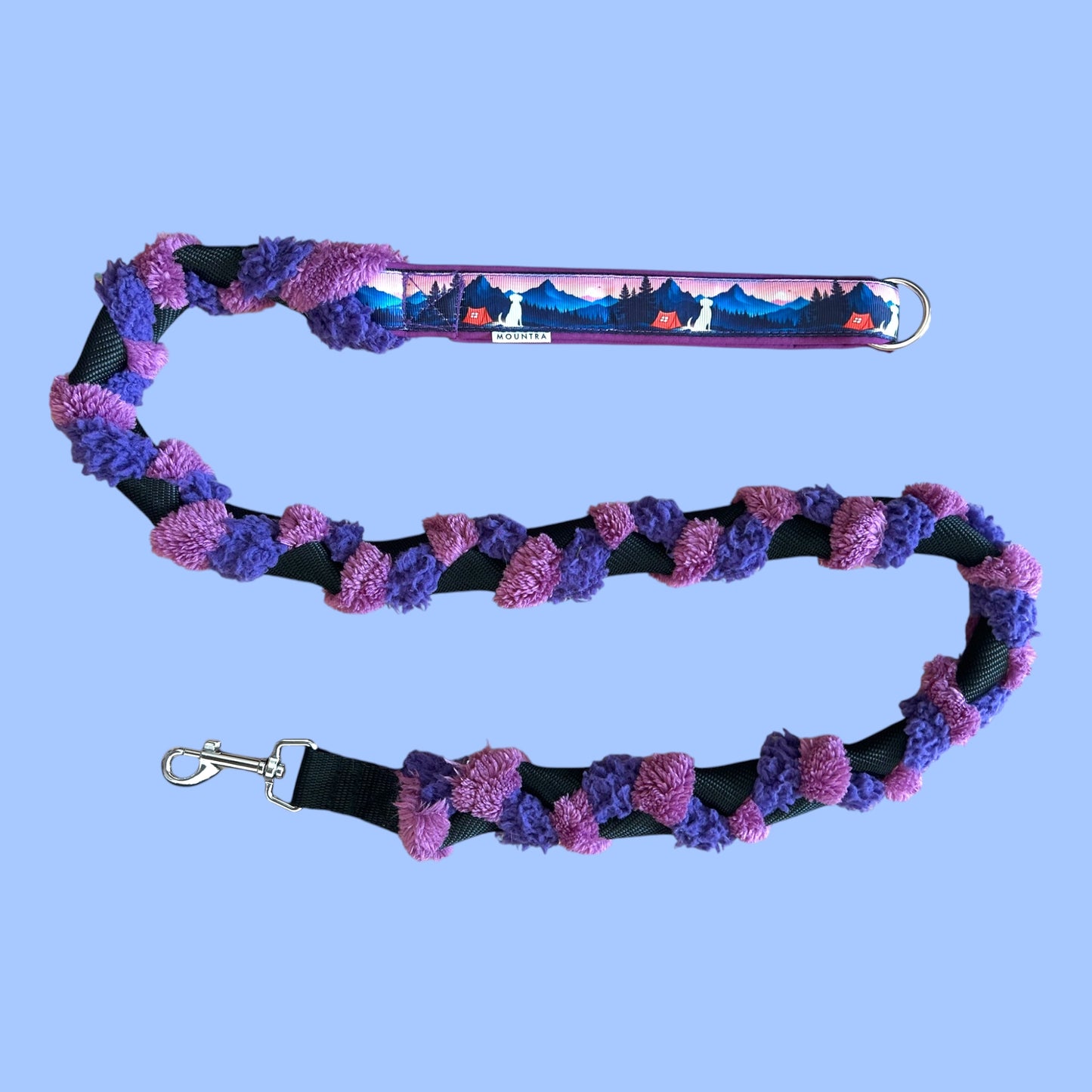 Furry Fleec Leash Meadly