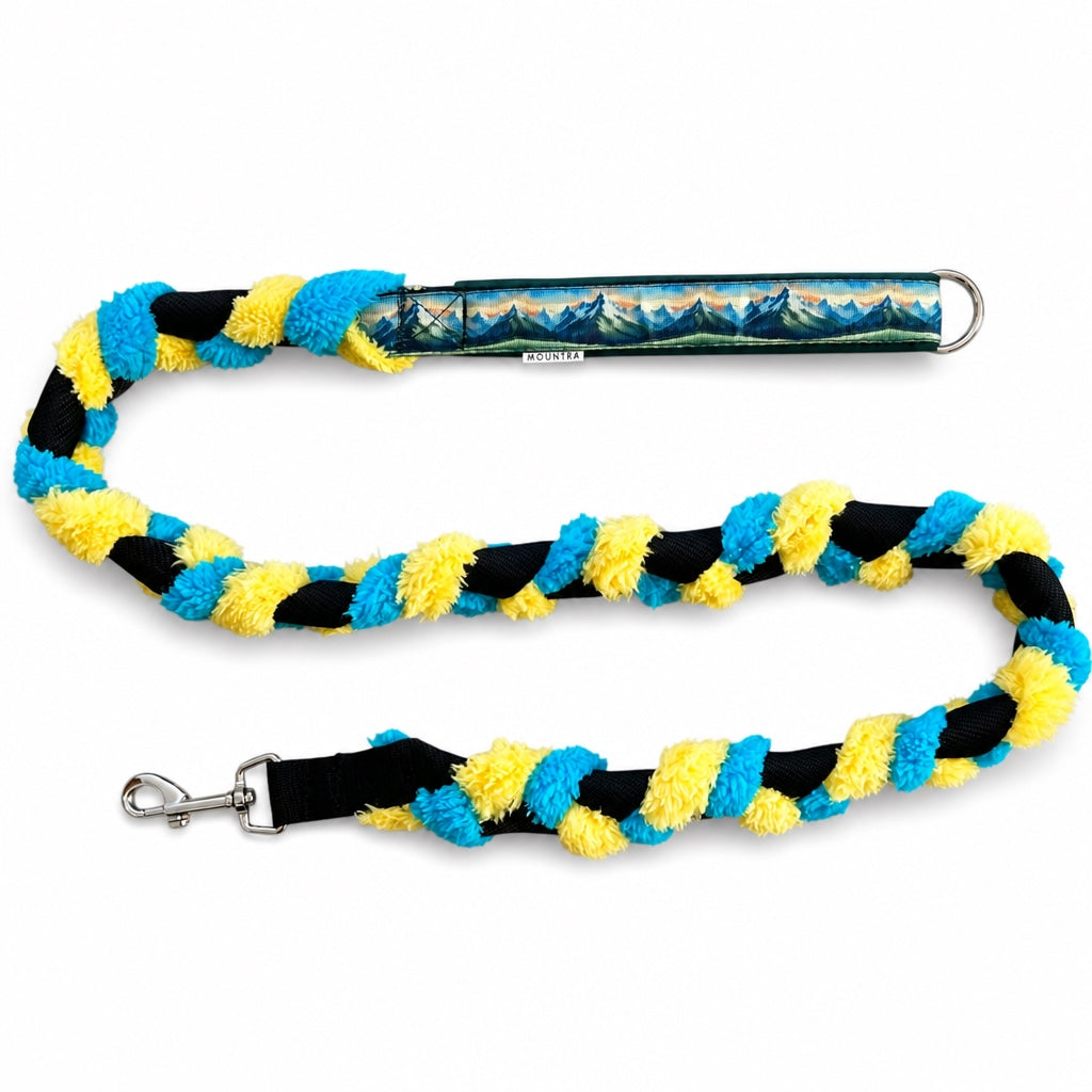 Furry Fleec Leash Aurora