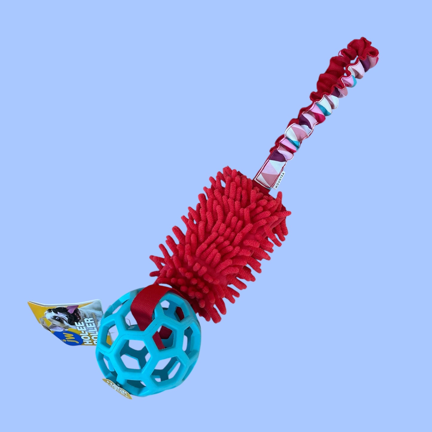 Tug toy with mop and ball + bungee