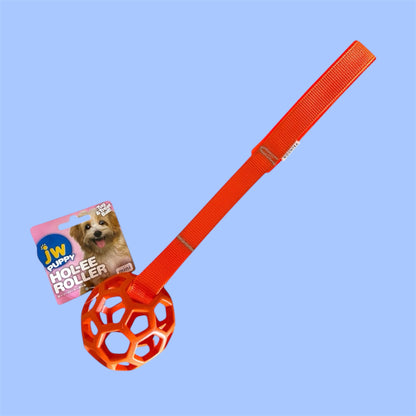 ORANGE Tug Toy with Ball